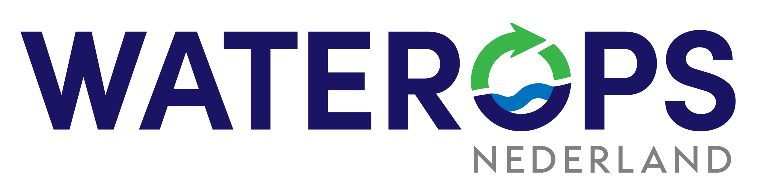 Logo van WATEROPS Nederland voor het verwijderen van boten of woonboten